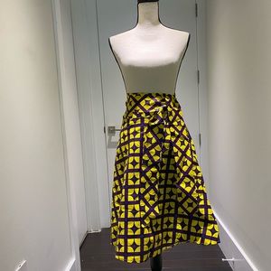 Magestic Sun Wrap Mid Length Skirt